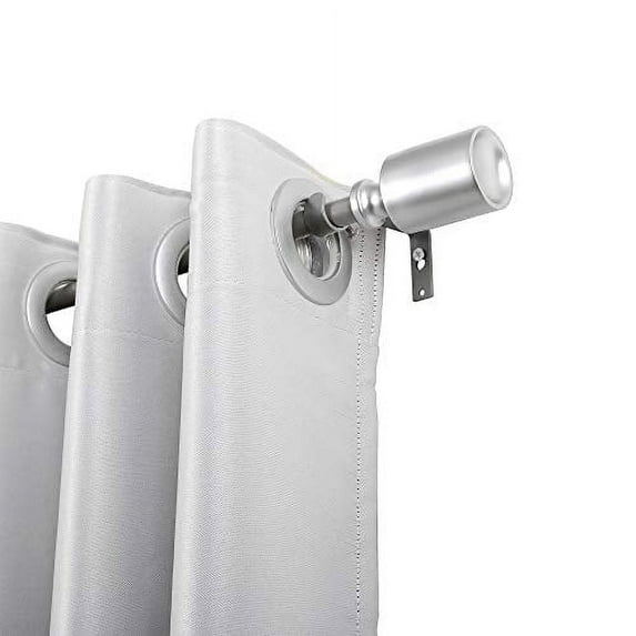 UTOPIA ALLEY Wall Mounted 3/4 Inch Curtain Rod - Curtain Rods For Windows 48 to 86 Inch, Adjustable Drapery Rods, Nickel Curtain Rods, Bedroom Curtain Rods, Tapestry Poles (Nickel, 48"-86")