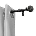 thumbnail image 1 of UTOPIA ALLEY Wall Mounted 3/4 Inch Curtain Rod - Curtain Rods For Windows 86 to 120 Inch, Adjustable Drapery Rods, Black Curtain Rods, Bedroom Curtain Rods, Tapestry Poles (Black, 86"-120"), 1 of 9