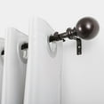 thumbnail image 1 of UTOPIA ALLEY Wall Mounted 3/4 Inch Curtain Rod - Curtain Rods For Windows 86 to 120 Inch, Adjustable Drapery Rods, Oil rubbed bronze Bedroom Curtain Rods, Tapestry Poles (Oil rubbed bronze, 86"-120"), 1 of 10