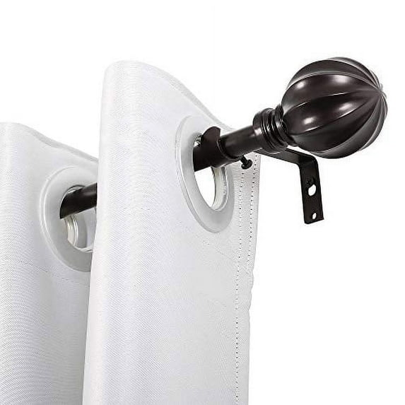UTOPIA ALLEY Wall Mounted 3/4 Inch Curtain Rod - Curtain Rods For Windows 86 to 120 Inch, Adjustable Drapery Rods, Oil rubbed bronze Curtain Rods, Bedroom & Living Room Decorative Curtain Rods
