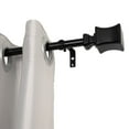 thumbnail image 1 of UTOPIA ALLEY Wall Mounted 3/4 Inch Curtain Rod - Curtain Rods For Windows 86 to 120 Inch, Adjustable Drapery Rods, Black Curtain Rods, Bedroom Curtain Rods, Tapestry Poles (Black, 86"-120"), 1 of 8