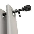 thumbnail image 1 of UTOPIA ALLEY Wall Mounted 3/4 Inch Curtain Rod - Curtain Rods For Windows 86 to 120 Inch, Adjustable Drapery Rods, Black Curtain Rods, Bedroom Curtain Rods, Tapestry Poles (Black, 86"-120"), 1 of 8