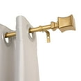 thumbnail image 1 of UTOPIA ALLEY Wall Mounted 3/4 Inch Curtain Rod - Curtain Rods For Windows 86 to 120 Inch, Adjustable Drapery Rods, Gold Curtain Rods, Bedroom Curtain Rods, Tapestry Poles (Gold, 86"-120"), 1 of 8