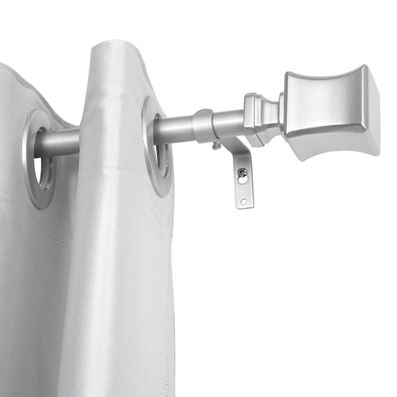 UTOPIA ALLEY Wall Mounted 3/4 Inch Curtain Rod - Curtain Rods For Windows 86 to 120 Inch, Adjustable Drapery Rods, Nickel Curtain Rods, Bedroom Curtain Rods, Tapestry Poles (Nickel, 86"-120")