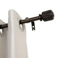 thumbnail image 1 of UTOPIA ALLEY Wall Mounted 3/4 Inch Curtain Rod - Curtain Rods For Windows 86 to 120 Inch, Adjustable Drapery Rods, Oil rubbed bronze Bedroom Curtain Rods, Tapestry Poles (Oil rubbed bronze, 86"-120"), 1 of 8