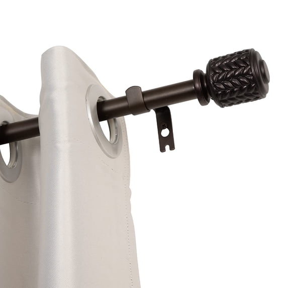 UTOPIA ALLEY Wall Mounted 3/4 Inch Curtain Rod - Curtain Rods For Windows 86 to 120 Inch, Adjustable Drapery Rods, Oil rubbed bronze Bedroom Curtain Rods, Tapestry Poles (Oil rubbed bronze, 86"-120")