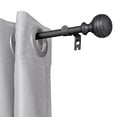 thumbnail image 1 of UTOPIA ALLEY Wall Mounted 5/8 Inch Curtain Rod - Curtain Rods For Windows 28 to 48 Inch, Adjustable Drapery Rods, Black Curtain Rods, Bedroom Curtain Rods, Tapestry Poles (Black, 28"-48"), 1 of 9