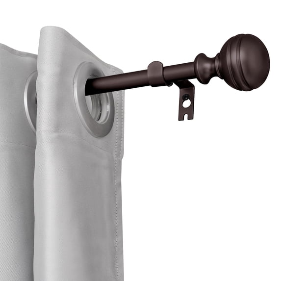 UTOPIA ALLEY Wall Mounted 5/8 Inch Curtain Rod - Curtain Rods For Windows 28 to 48 Inch, Adjustable Drapery Rods, Oil rubbed bronze Bedroom Curtain Rods, Tapestry Poles (Oil rubbed bronze, 28"-48")