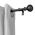thumbnail image 1 of UTOPIA ALLEY Wall Mounted 5/8 Inch Curtain Rod - Curtain Rods For Windows 48 to 86 Inch, Adjustable Drapery Rods, Black Curtain Rods, Bedroom Curtain Rods, Tapestry Poles (Black, 48"-86"), 1 of 9