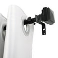 thumbnail image 1 of UTOPIA ALLEY Wall Mounted 5/8 Inch Curtain Rod - Curtain Rods For Windows 86 to 120 Inch, Adjustable Drapery Rods, Black Curtain Rods, Bedroom Curtain Rods, Tapestry Poles (Black 86"-120"), 1 of 10