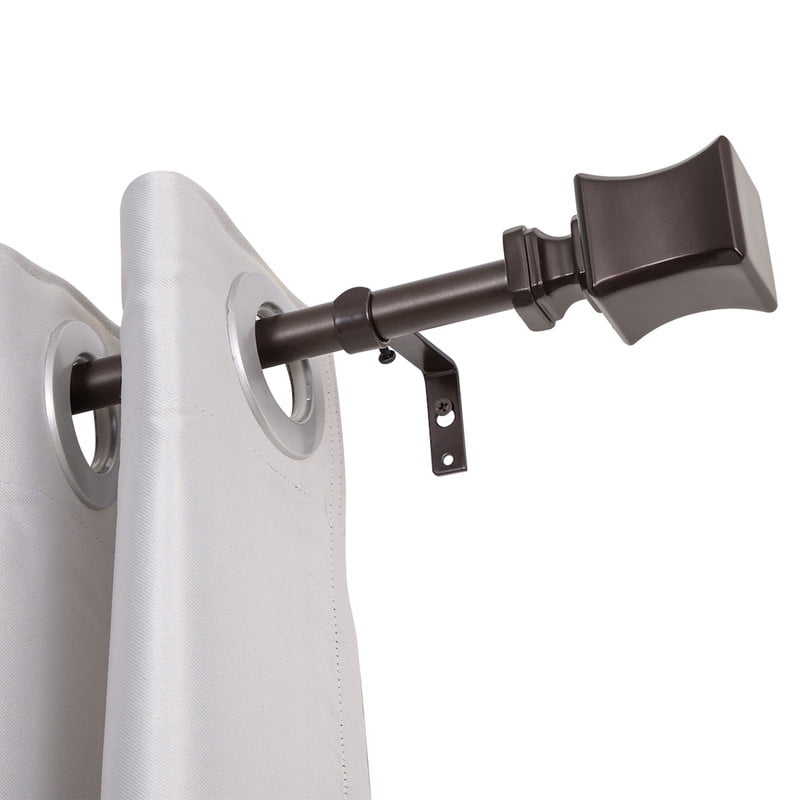 UTOPIA ALLEY Wall Mounted 3/4 Inch Curtain Rod - Curtain Rods For Windows 48 to 86 Inch, Adjustable Drapery Rods, Oil rubbed bronze Curtain Rods, Bedroom & Living Room Curtain Rods, Tapestry Poles