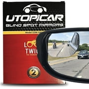UTOPICAR-XLarge Blind Spot Convex Car Mirror Model: SSM040 - 2Pack