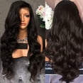 thumbnail image 1 of UTOURS Brazilian Virgin Hair Full Lace Cap Band Human Hair Wigs For Black Women Long Curly Black Wig, Centre Parting, Women’s Wigs,Natural Synthetic, 1 of 5