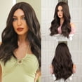 thumbnail image 1 of UTOURS Human Hair Wigs For Women 66cm/26 Inch Long Wavy Black Brown Women'S High Temperature Silk Wig Suitable For Daily Use Cosplay, 1 of 5