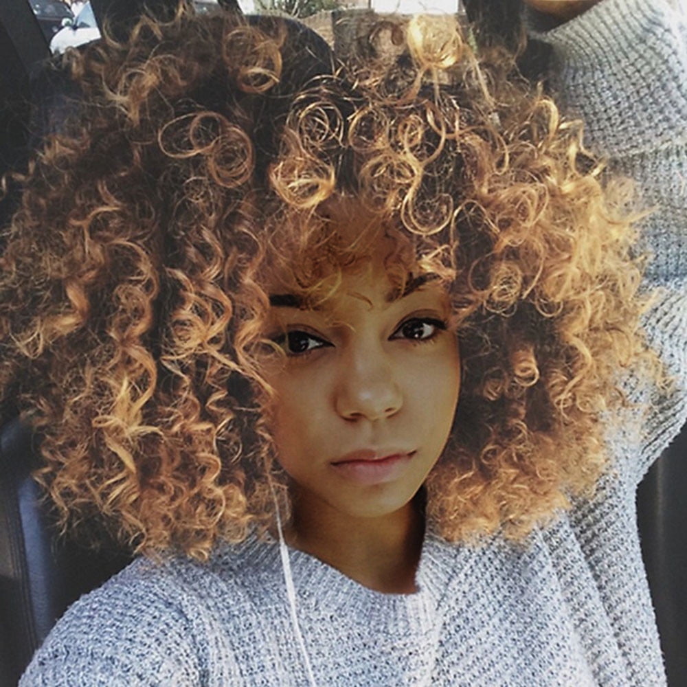 UTOURS Human Hair Wigs For Women Black Color Natural Lace Hair Blonde Hair Synthetic Synthetic Short Hair Curly Hair Wigs for