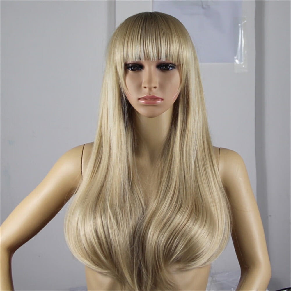 UTOURS Human Hair Wigs For Women Black Color Natural Lace Hair New Fashion Womens Front Wig Blonde Long Wavy Full Wigs Party