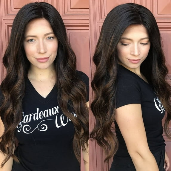 UTOURS Human Hair Wigs For Women Wig Long Natural Hair Party Black Synthetic Curly Straight For Women Wigs wig