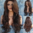 thumbnail image 1 of UTOURS Long Loose Wavy Syntheic Wig Front Wig Curly Full Natural Hair Wigs Women Black, 1 of 3