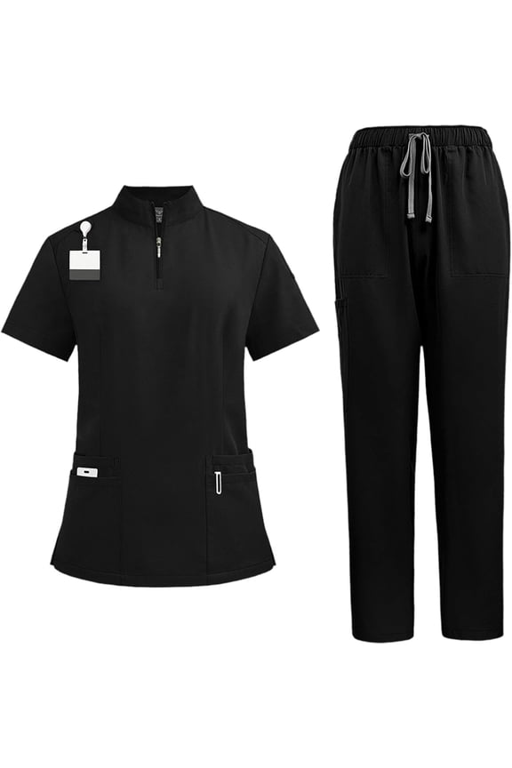 Scrub Set Soft Top and Joggers Pant for Pet Groomer Beauty Salon SPA Cosmetology