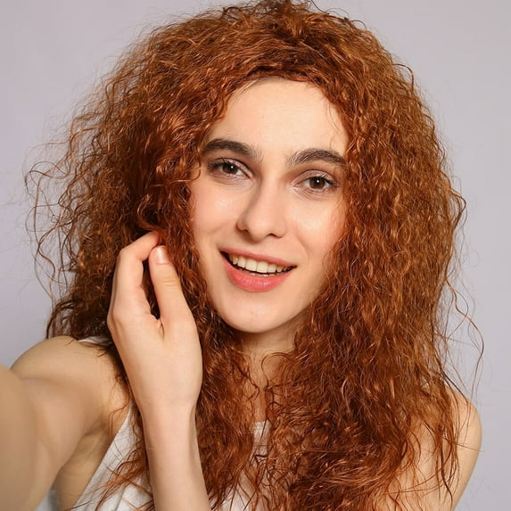 UTOURS Sexy Women Girl Long Gradient Wig Wavy Curly Synthetic Fashion Wig Hot