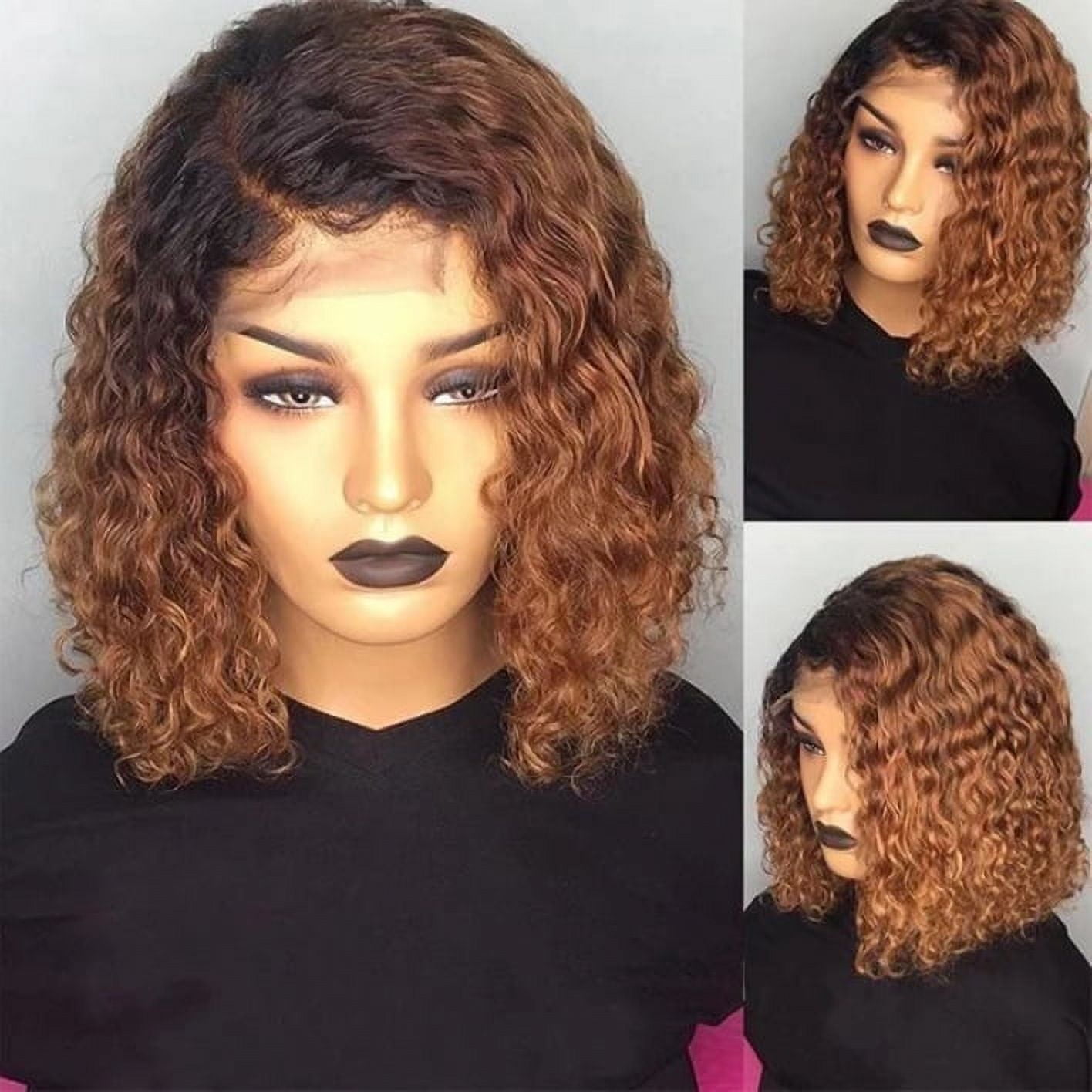 UTOURS Short Bob Body Wave Lace Front Wigs Human Hair For Women Highlight Ombre Blonde Brown 13x6x1 T Part Hd Transparency Lace