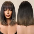 thumbnail image 1 of UTOURS Short Bob Wigs For Black Women Blonde Wig Synthetic Heat Resistant Wig Natural Hair For Girl Use, 1 of 5