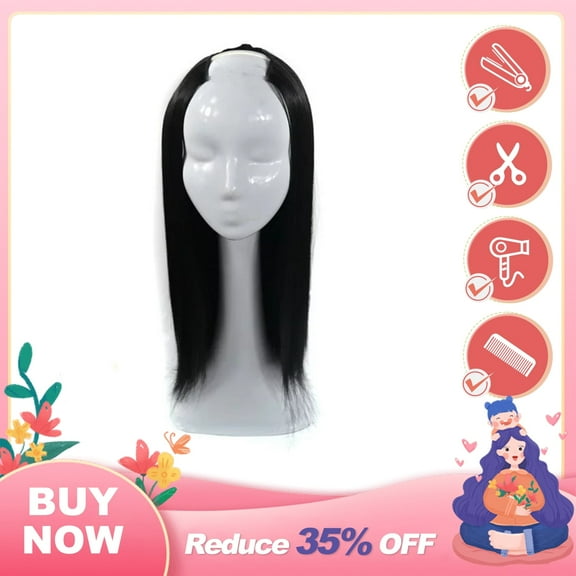 UTOURS Women Straight Weft Synthetic Hair U Part Lace Wig Lifelike Human Hair