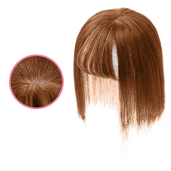 UTOURS Women's Fashion Natural Breathable Invisible Seamless Wig Hair Block Wig 25cm