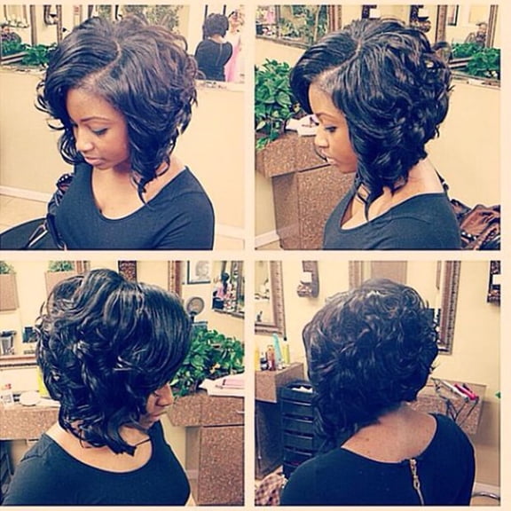 UTOURS Womens Fashion Wig Black Synthetic Hair Long Wigs Wave Curly Wig