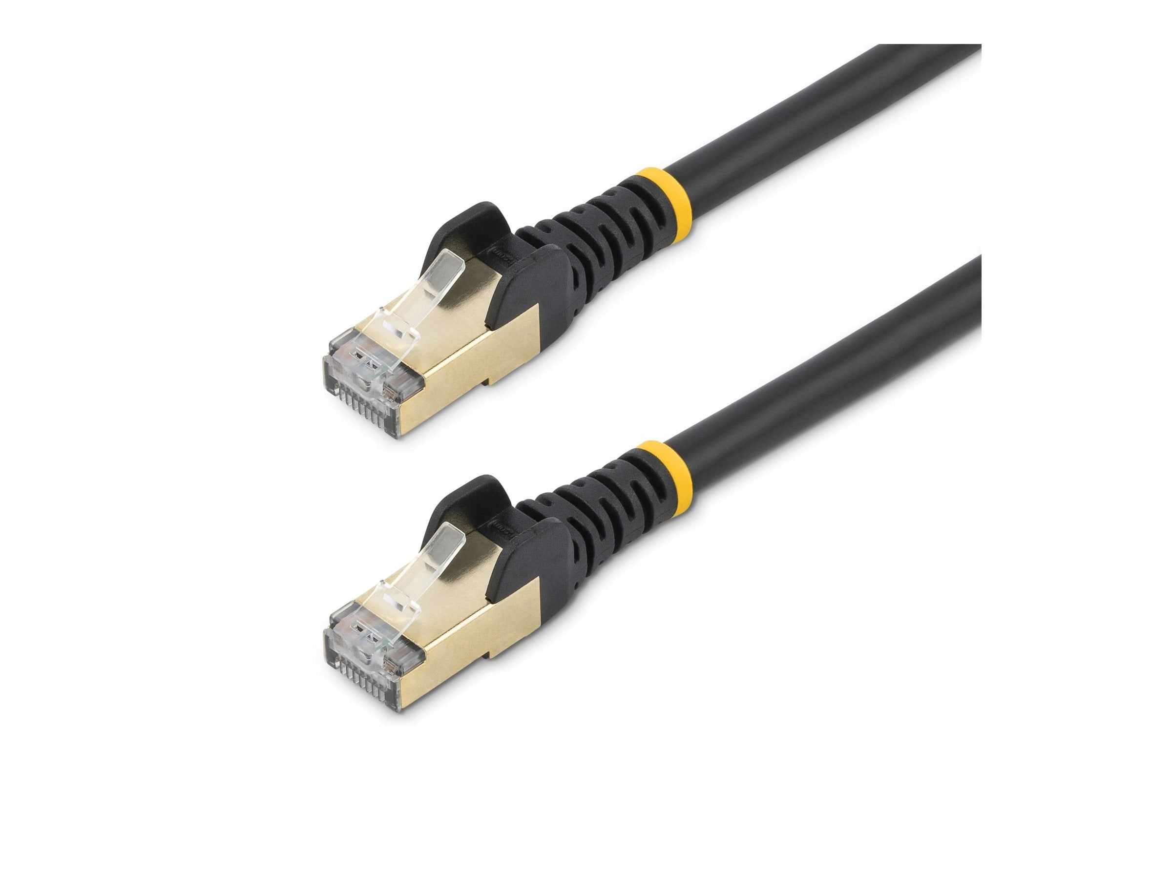 StarTech 1,5m CAT6a Ethernet Cable, 10 GbE Category 6a Shielded Snagless 100W PoE Patch Cord, Black