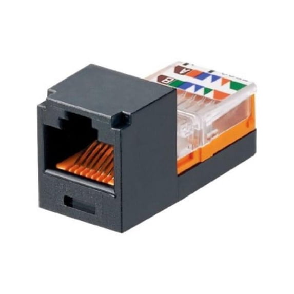 UTP RJ45 Cat 5E Leadframe Jack Module, Black