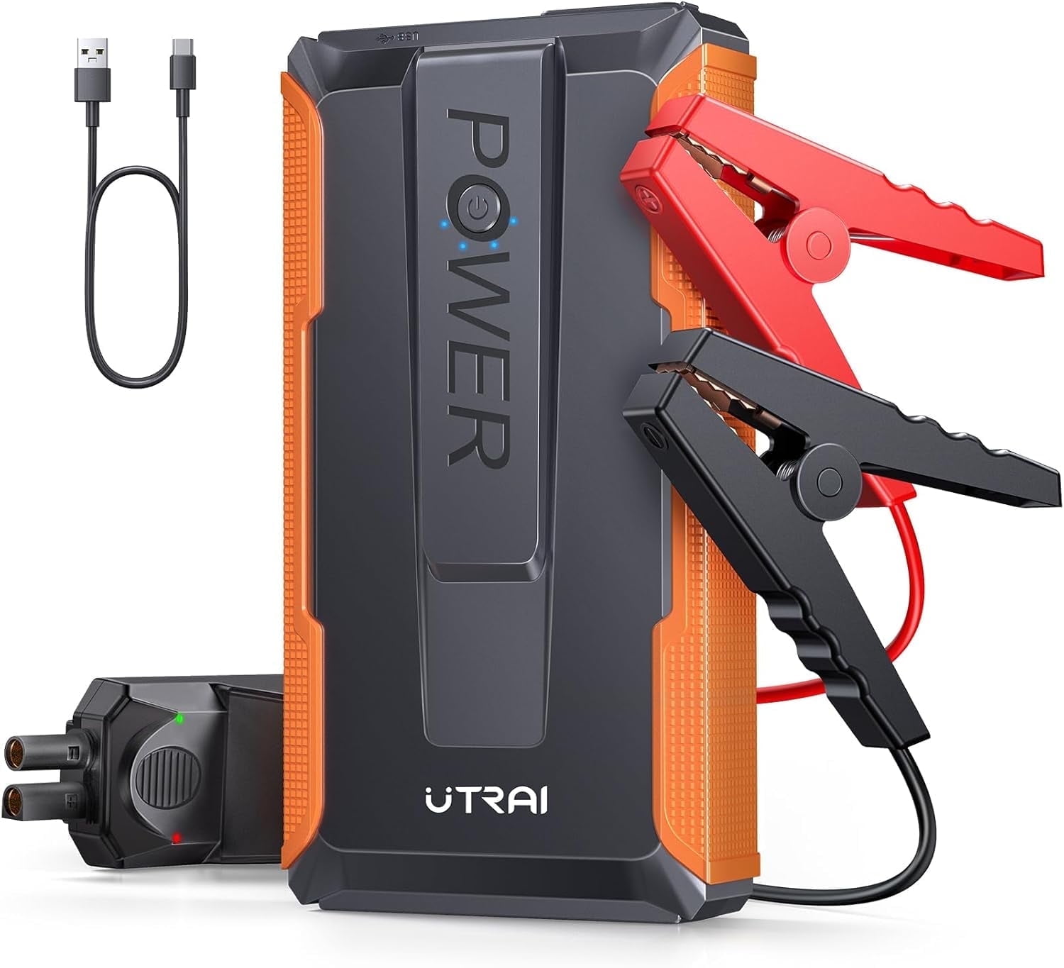 UTRAI Portable 2000A Car Jump Starter and Power Bank, USB Quick Charge Booster for 7.5L Gas / 5.5L Diesel Engines