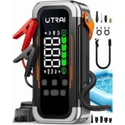 UTRAI 6000A Jump Starter with 150PSI Air Compressor, Air Blower & PD30W for Gas and 12L Diesel