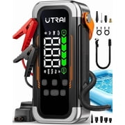 UTRAI 6000A Car Jump Starter with Air Compressor 150PSI PD 30W Power Bank for Gas and 12L Diesel