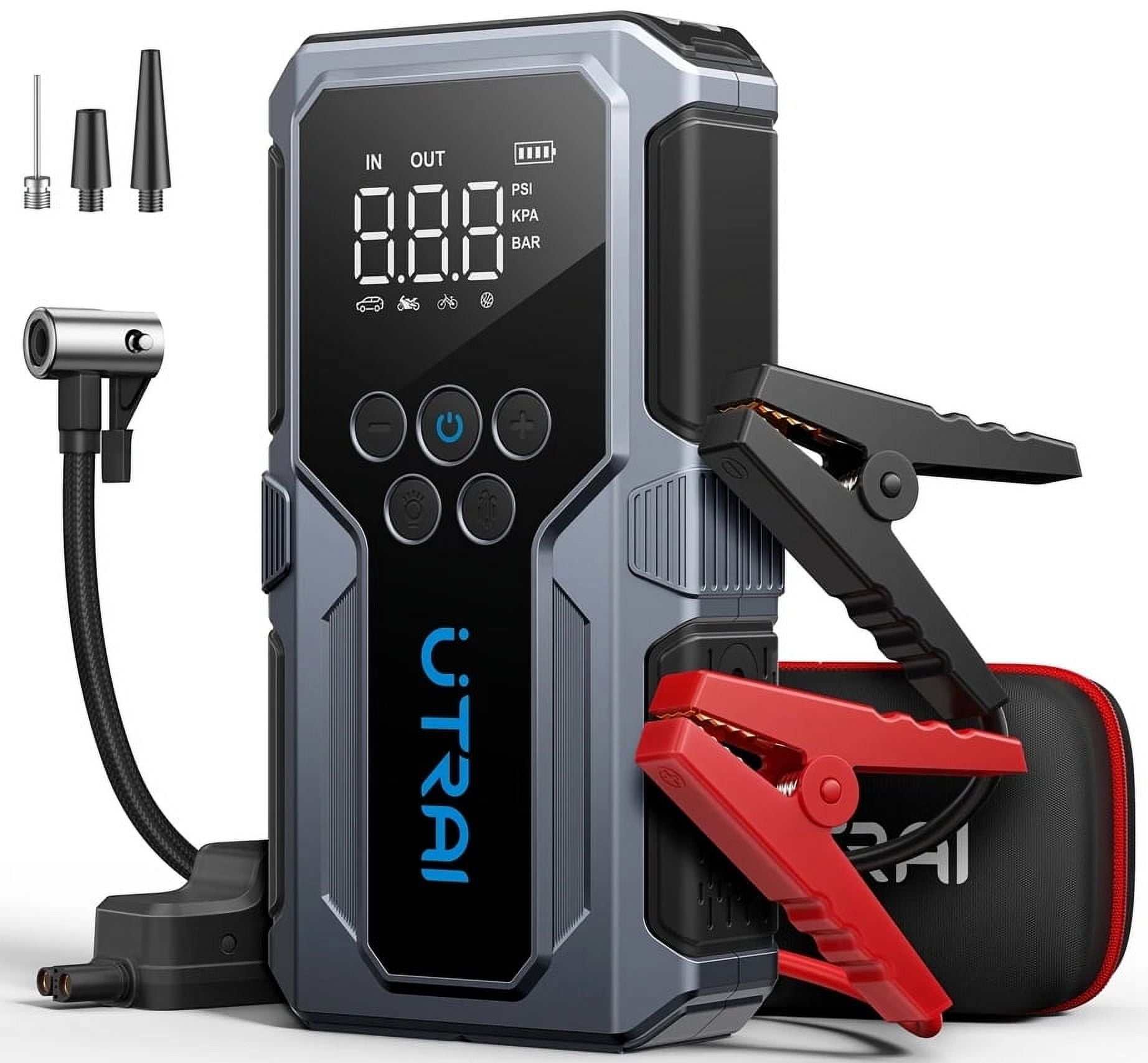 UTRAI 3000A Car Jump Starter with Air Compressor 1