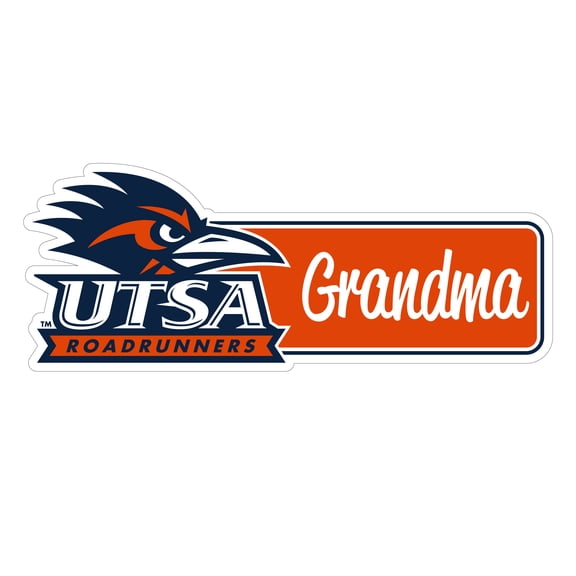 UTSA Road Runners Proud Grandma Die Cut Decal Officially Licensed Collegiate Product (12-Inches Wide)