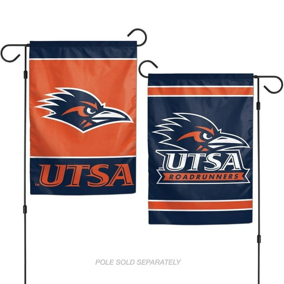 UTSA Roadrunners 12.5? x 18" Double Sided Yard and Garden College Banner Flag is Printed in The USA