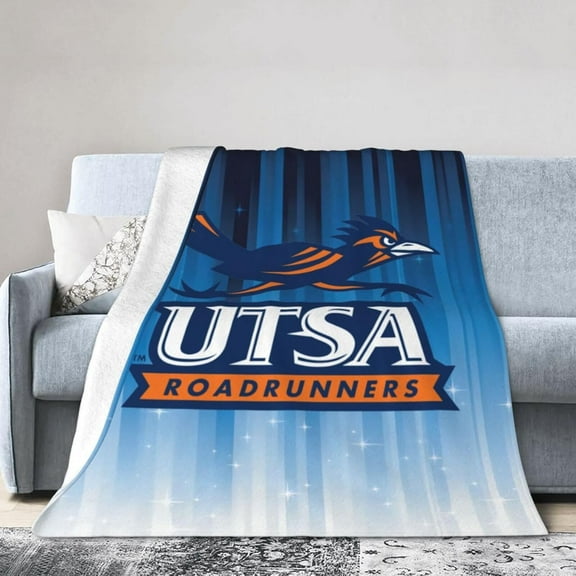 UTSA Roadrunners Ultra-Soft Micro Fleece Blanket Soft Comfortable Flannel Blanket Available for Bed Couch Living Room