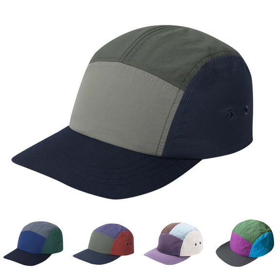 UTSJKR 5 Panel Hat for Men, Curved Brim UPF50  Sun Hats Quick Dry Outdoor Sports Running Hat Baseball Cap Green