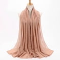 thumbnail image 1 of UTSJKR 72 * 175 Cm Muslim Chiffon Hijab Scarf Shawl Women's Hijab Islamic Hijab Scarf Muslim Veil Hijab Scarf African Scarf Brown, 1 of 1
