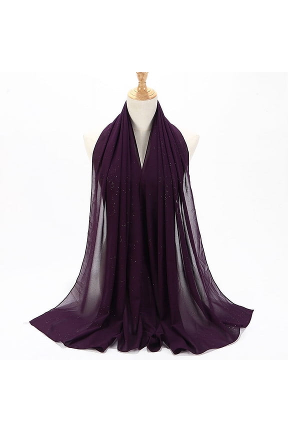 72 * 175 Cm Muslim Chiffon Hijab Scarf Shawl Women's Hijab Islamic Hijab Scarf Muslim Veil Hijab Scarf African Scarf Coffee