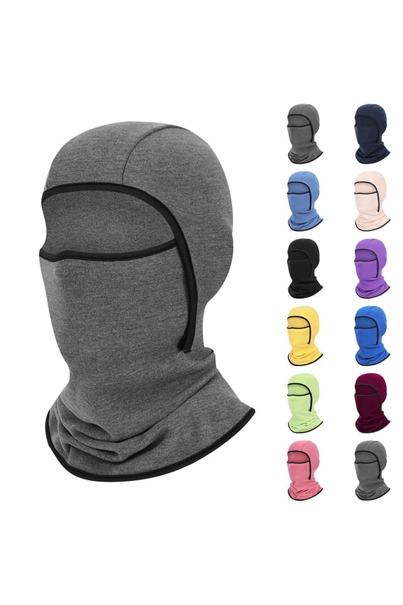 Balaclava Face Mask Men & Women - Cold Weather Gear for Skiing, Snowboarding & Motorcycle Riding Outdoor Ski Mask Black