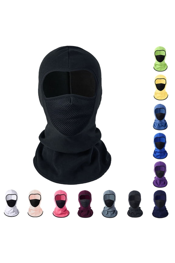 Balaclava Ski Mask Head Mask Men Women Full Face Mask Windproof Face Cover Sun UV Protection Scarf Outdoor Sport Cycling Cap Black