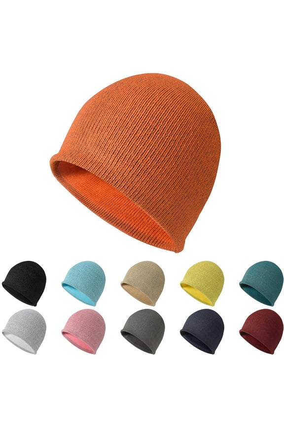 Beanie for Men Women, Soft Lightweight Warm Unisex Winter Hat, Running Skull Cap for Cold Weather Activities Yellow