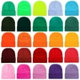 thumbnail image 1 of UTSJKR Beanie for Women Men Ski Watch Cap Cuffed Plain Skull Knit Hat Soft Fisherman Winter Hat Classic Slouch Stretchy Hat Watermelon Red, 1 of 3
