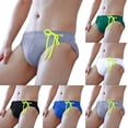 thumbnail image 1 of UTSJKR Bikini Swimsuits for Men Sexy Swim Briefs Drawstring Low Rise Swim Shorts Beach Board Shorts Quick Dry Bathing Suit Black XL, 1 of 6