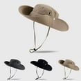 thumbnail image 1 of UTSJKR Boonie Hats for Men Women UPF 50+ Sun Protection Safari Hat with Wide Brim & Chin Strap for Fishing Hiking Outdoor Khaki, 1 of 4