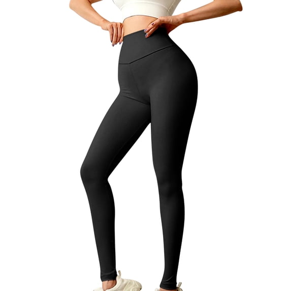 UTSJKR Butt Lifting Leggings for Stretch High Waisted Yoga Pants Quick Dry Full Length Athletic Workout Tights Black XXXL