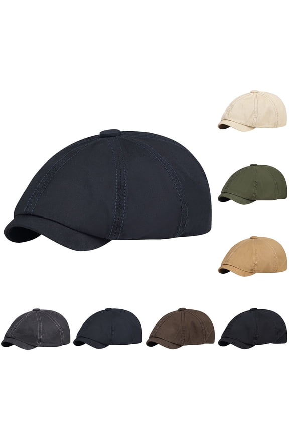 Classic Newsboy Caps for Men Summer Golf Hat Vintage Flat Cap Ivy Cabbie Driving Hunting Cap 8 Panel Baker Boy Hats Coffee