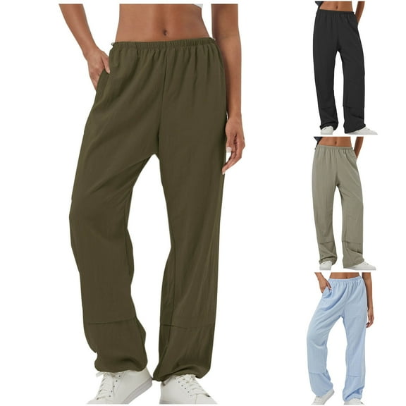 UTSJKR Baggy Sweatpants for Women with Pockets Fashion Cinch Bottom High Waisted Casual Athletic Joggers Army Green XL